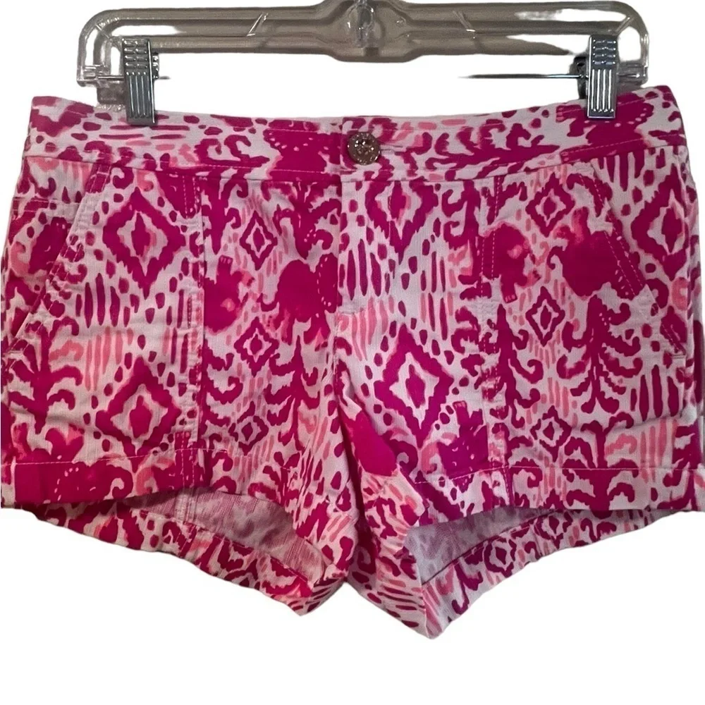 Lilly Pulitzer Liana Short Magenta‎ Tons Of Fun Size 2 NWOT